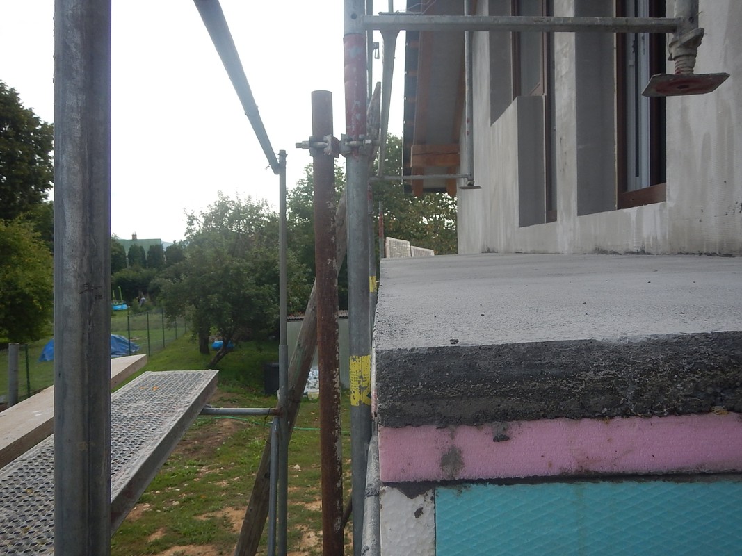zateplenie balkona, skladba balkona, betonovy poter, styrodur, EPS, fasada